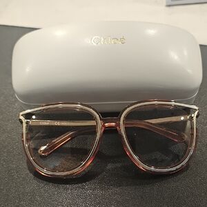 Chloe Transparent Pink Glasses